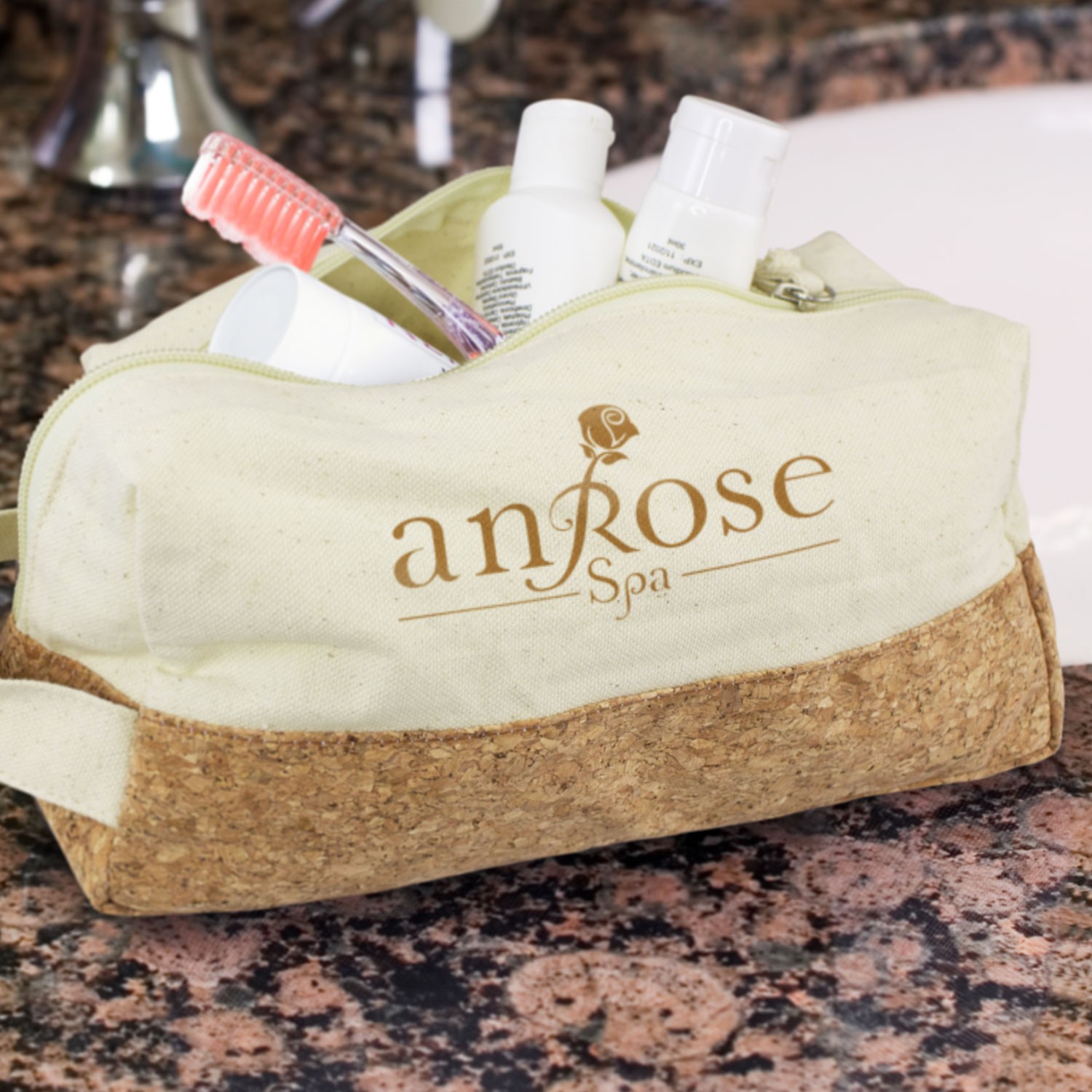 Lery Cork Accent Toiletry Bags