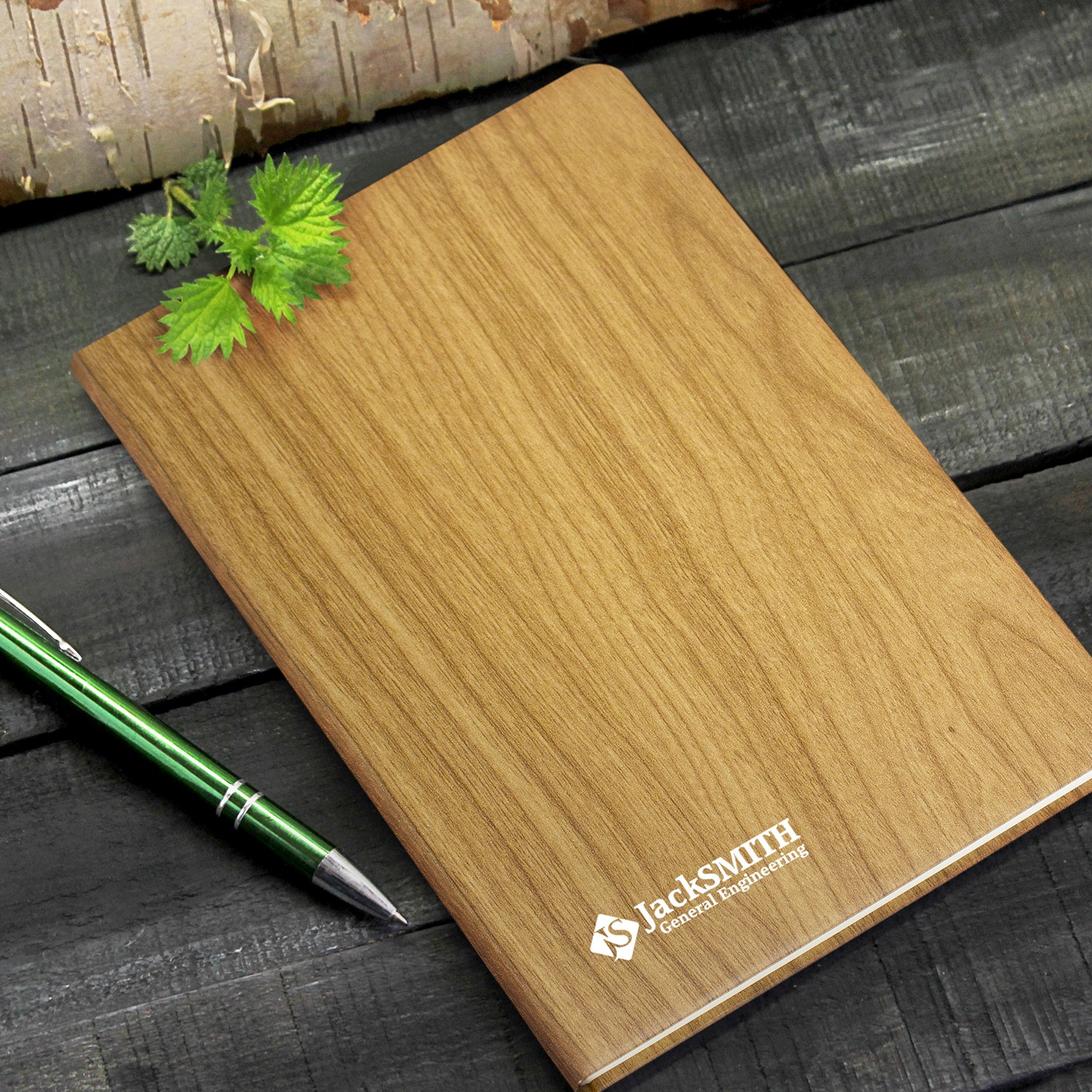 Lille Woodgrain Hard Cover Notebooks