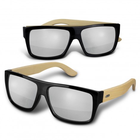 Tropical Reflects Sunglasses - Bamboo
