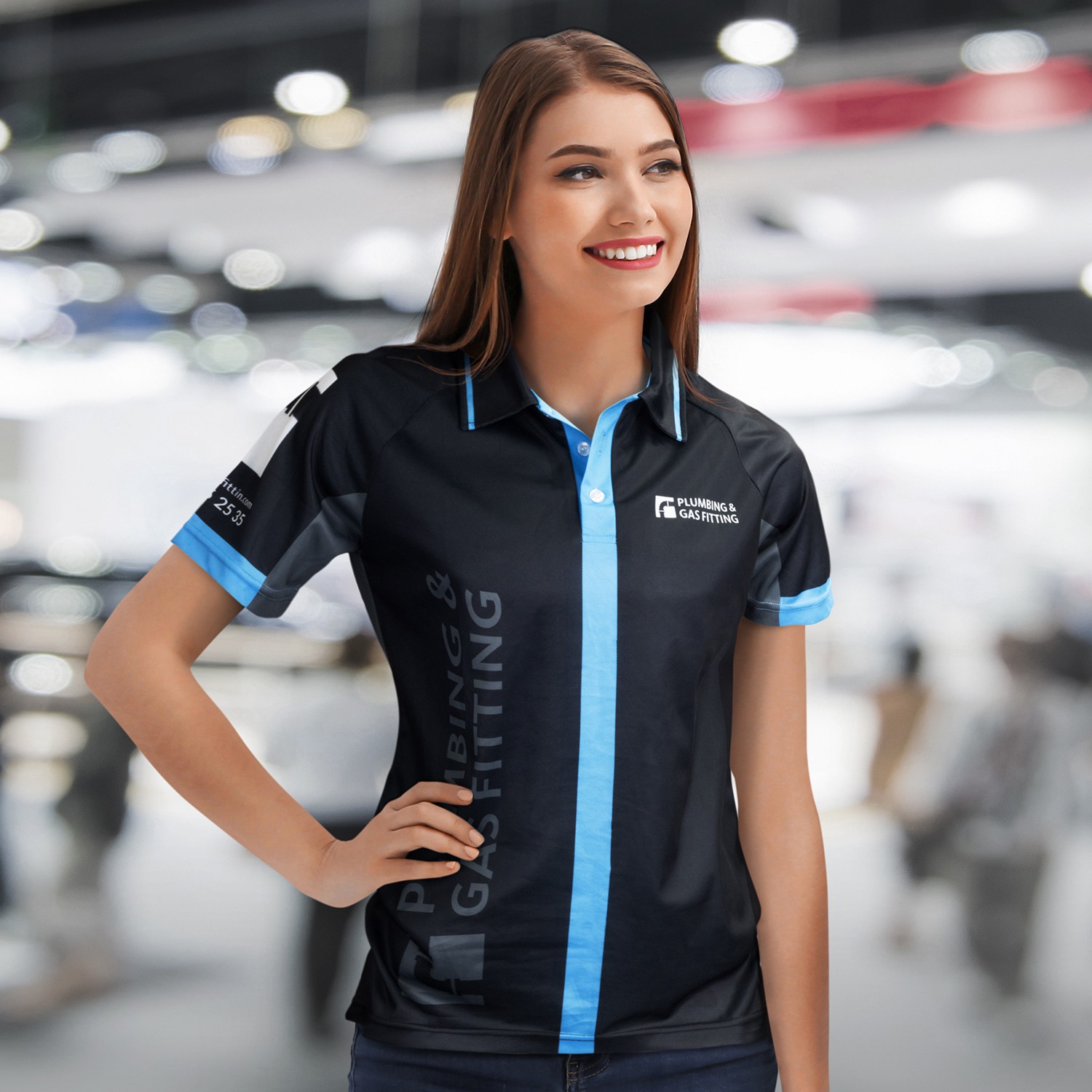 Smart Womens Performance Short-Sleeved Sports Polo