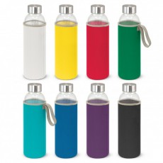 Glass Promotional Drink Bottle with Sleeve