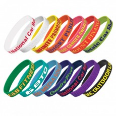 Rubberised Wristbands With Embossing