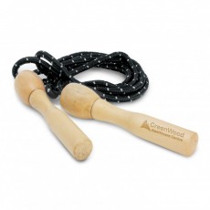 Classic Wooden Skipping Rope Logo Branded