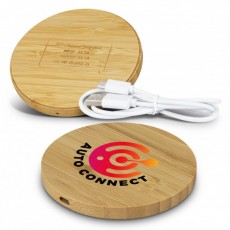 Volt Bamboo Wireless Chargers - Round
