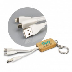 Eco Charger Cable Key Rings - Rectangle