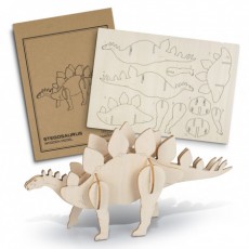 Wooden Stegosaurus Model