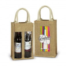 Amell Jute Double Wine Carriers