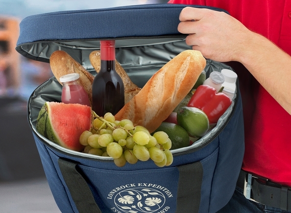 promo chiller bag open