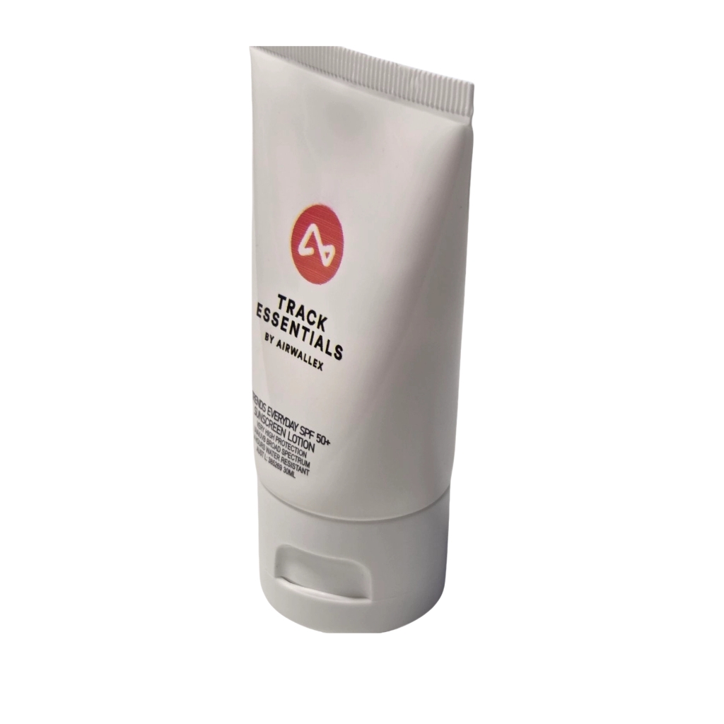 white sunscreen with airwallex logo
