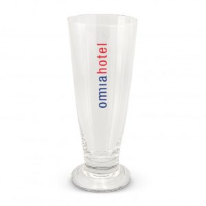 Tall Emblazoned Beer Glass