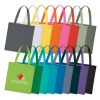 Colored Cotton Tote Bag - Image 2