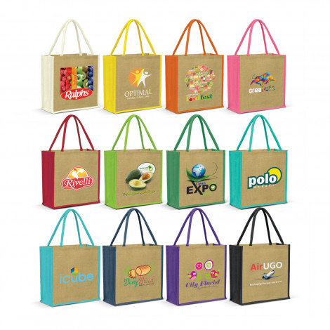 Laminated jute Bags Coloured - Image 2