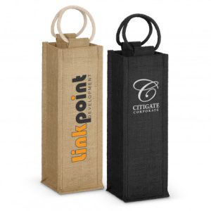 Eco-Friendly Clemente Branded Eco Wine Bag