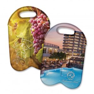 Full-Color Neoprene Double Wine Cooler Bag