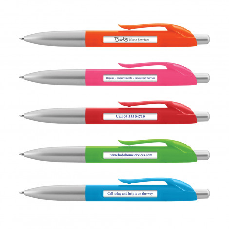 Branded Push Pen With Spin Message