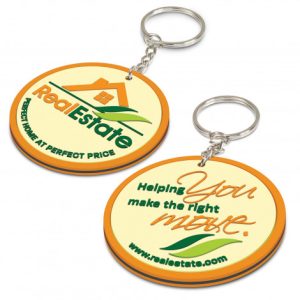 Small PVC Key Ring - Double-Sided Moulded