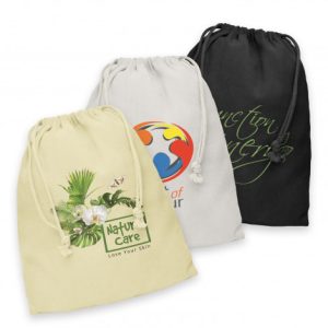 Promotional Drawstring Cotton Giftbags Large