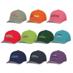 Sandwich Trim Embroidered Premium Cap