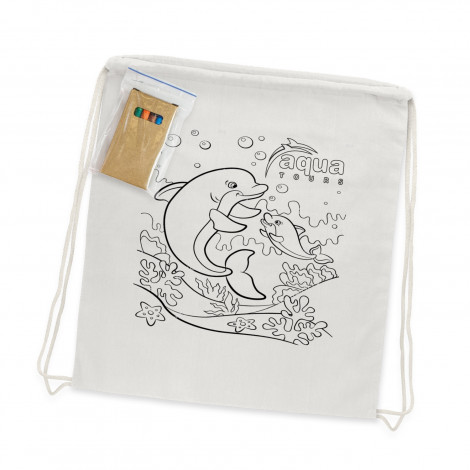 Kids Promotional Colouring Backsack