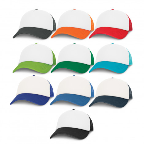 White Panel Promotional Trucker Caps Mesh