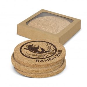 Lamar Promotional Round Cork Coaster Set