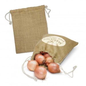 Promotional Jute Supermarket Drawstring Bag