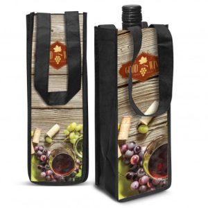 Laminated Wine Totes Bulk Printed
