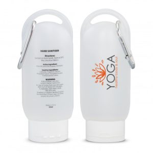 Custom Sanitiser Gels 55ml w Carabiner