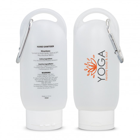 Custom Sanitiser Gels 55ml w Carabiner