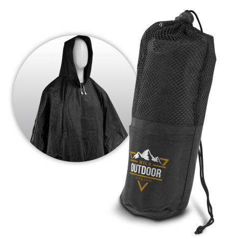 Reusable Logo Emblazoned Rain Ponchos