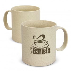 Wheat Fibre Logo Printed Mugs 350ml