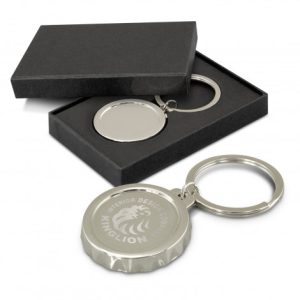 Cap Style Branded Bottle Opener Keyrings