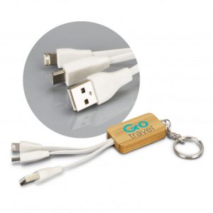 Eco Charger Cable Key Rings - Rectangle