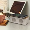 Oak Harmony Wireless Charger Speaker