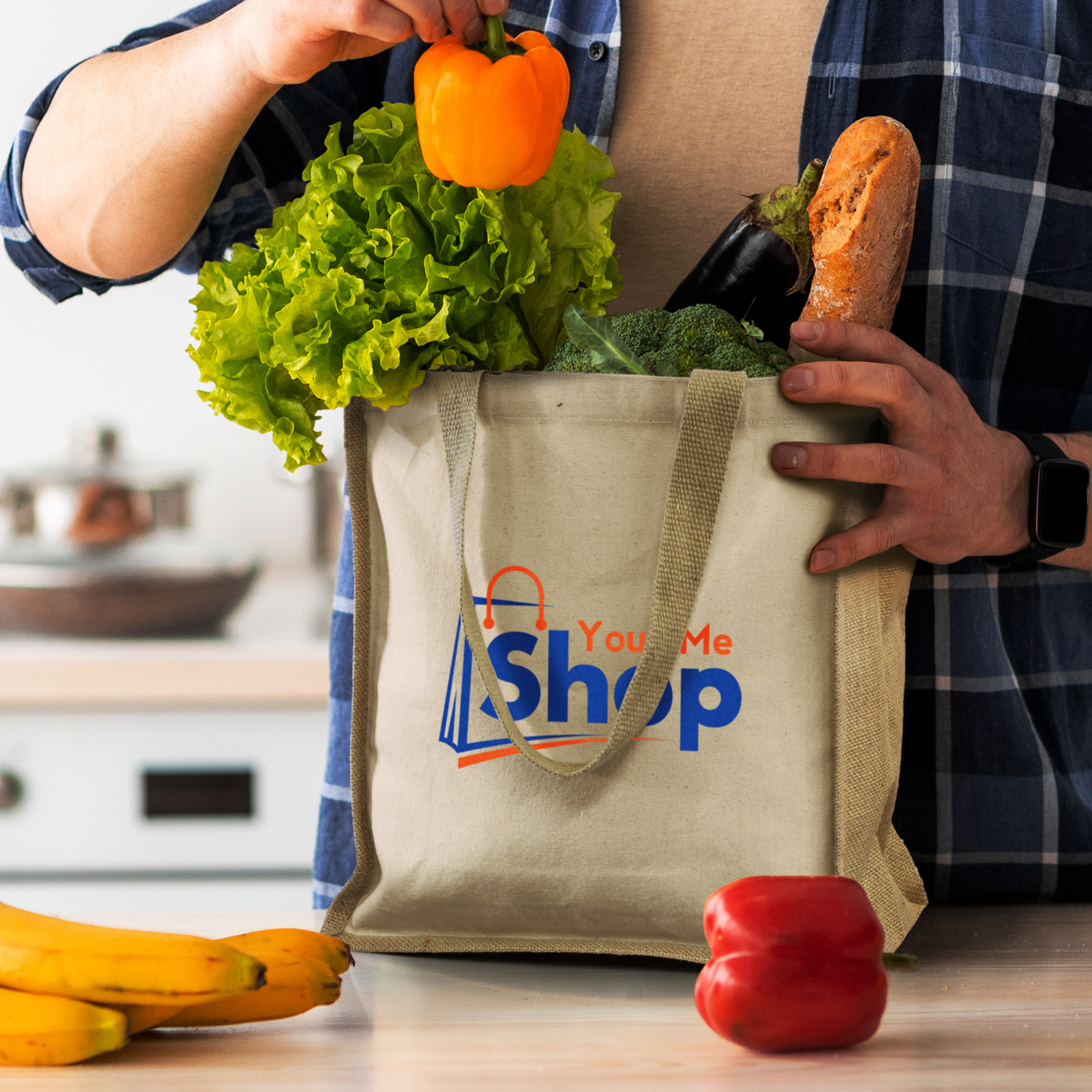 Agnes 15L Cotton Jute Totes