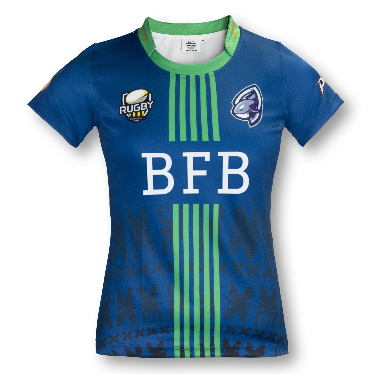 Interlock Polyester Womens Rugby T-Shirts - Image 3