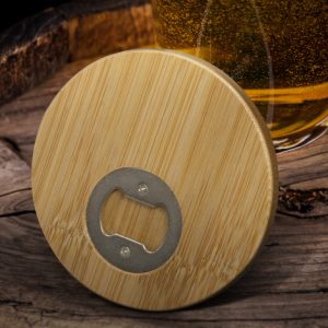 Bamboo Round Opener Coaster