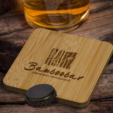Bamboo Square Opener Coaster