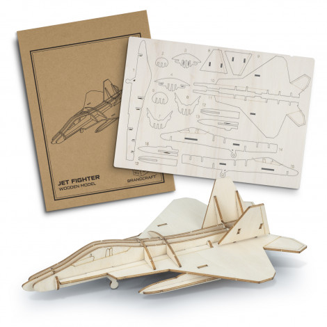 Wooden Jet Fighter Model