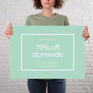 Core Flute Sign 600x450mm