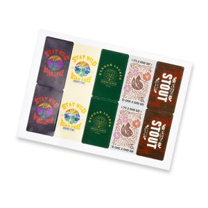 Glossy Rectangle Sticker Sheets