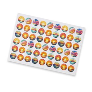 Circle Matte Sticker Sheets