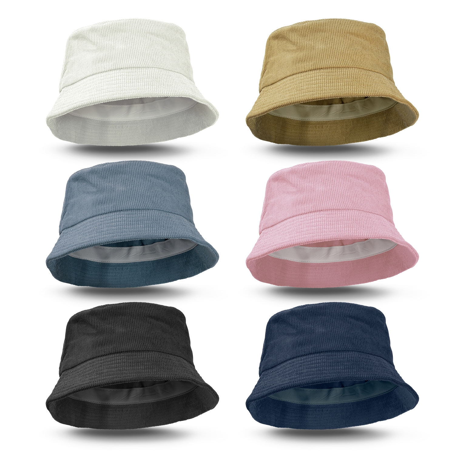 Abasha Corduroy Bucket Hats - Image 2