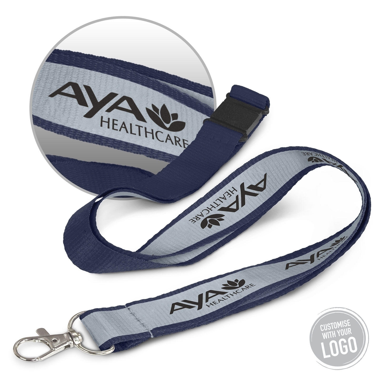 Averie Poly Reflector Lanyards - Image 2