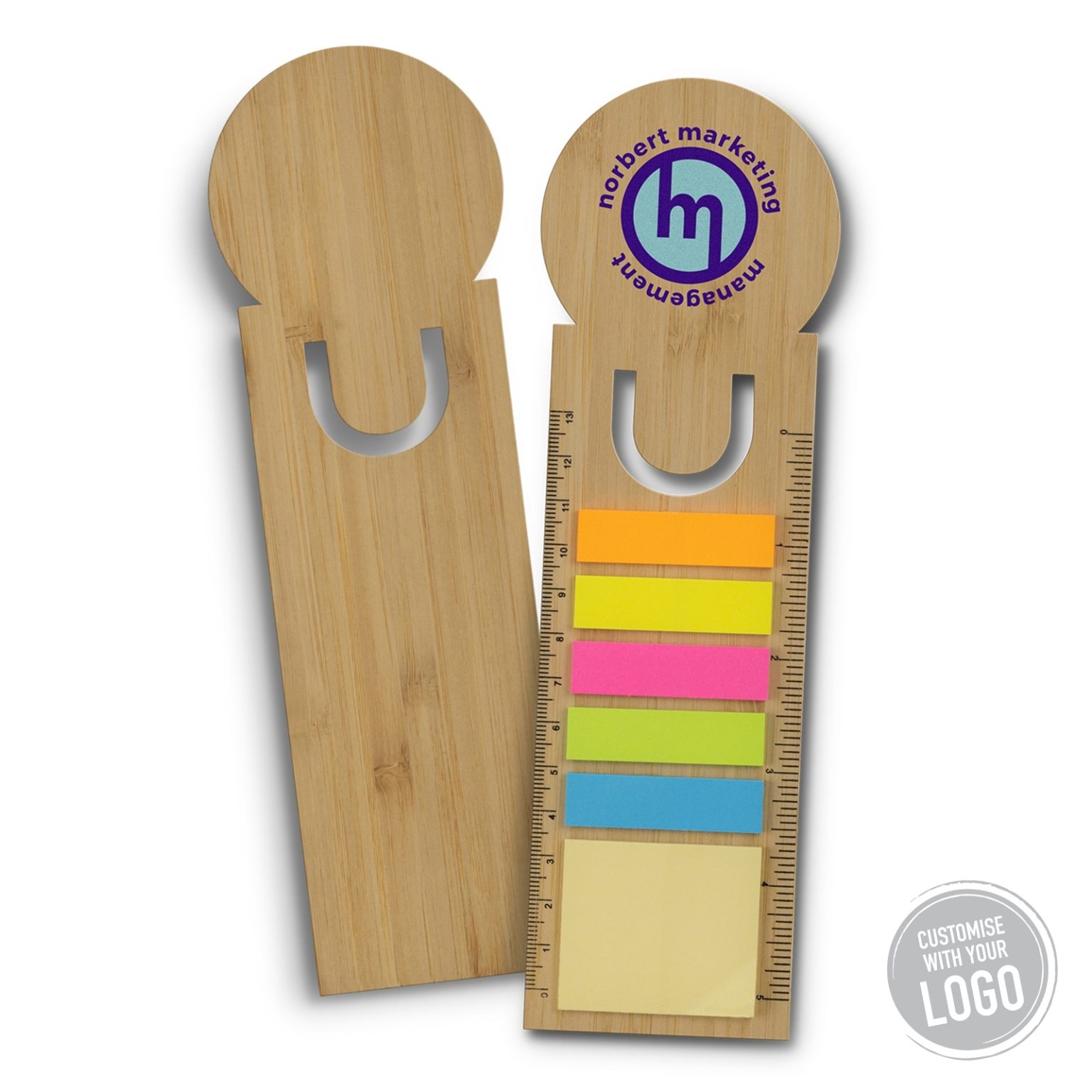 Promotional Bamboo Ruler Bookmarks Branded in New Zealand