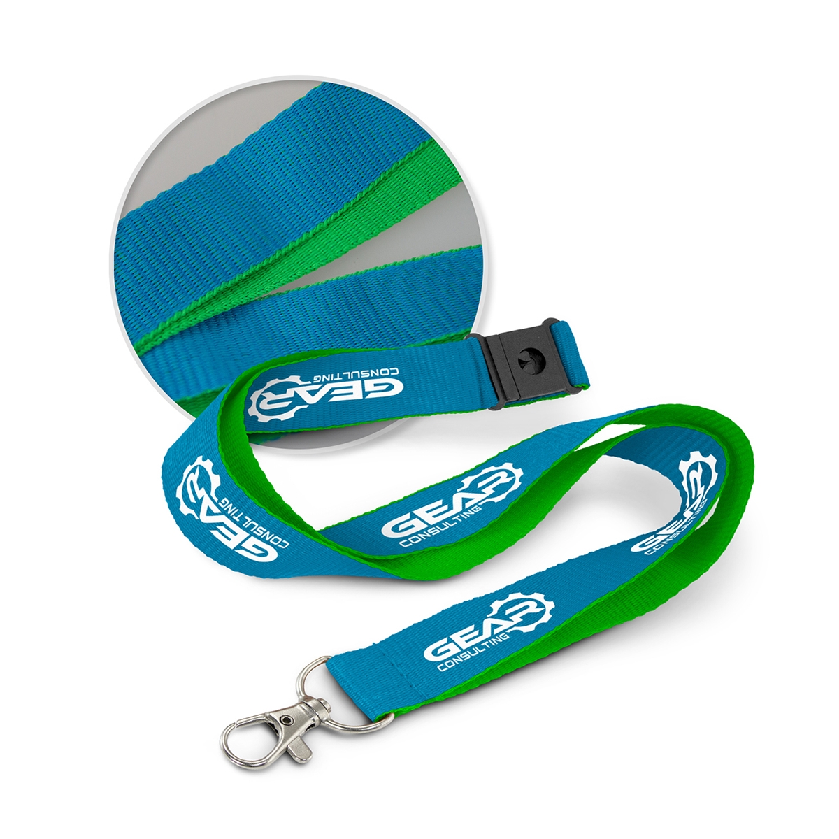 Customised 20mm Double Colour Lanyards - Image 2