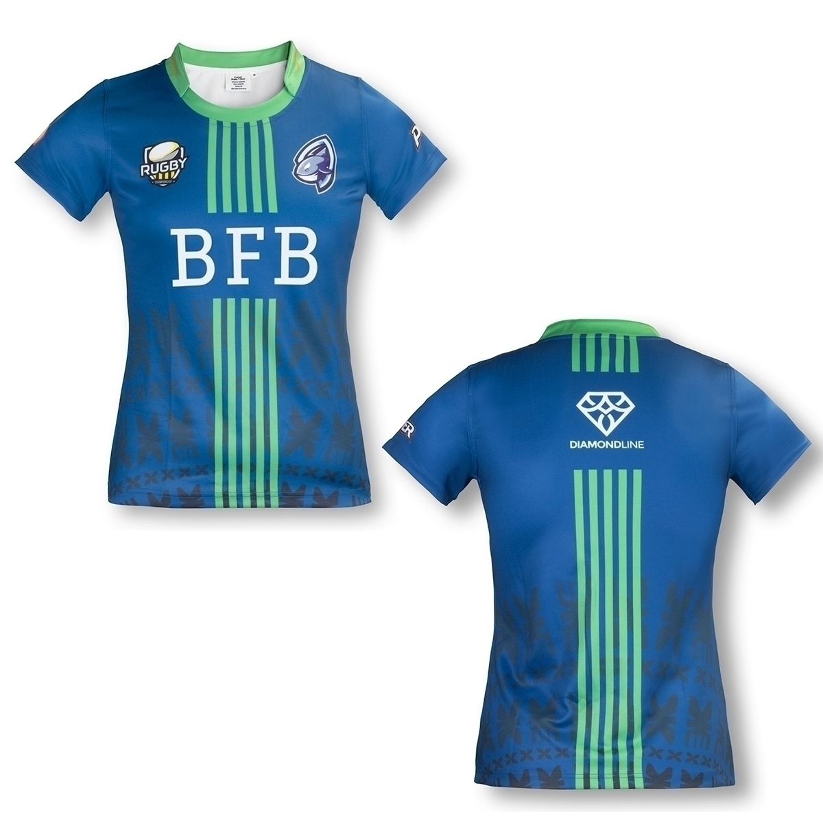 Interlock Polyester Womens Rugby T-Shirts - Image 2