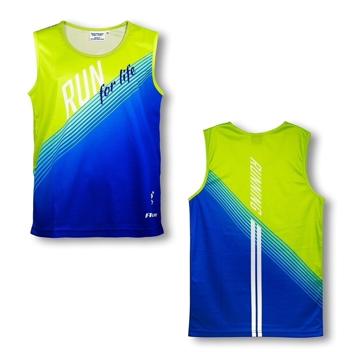 Regular Fit Kids Sports Singlets - Image 2