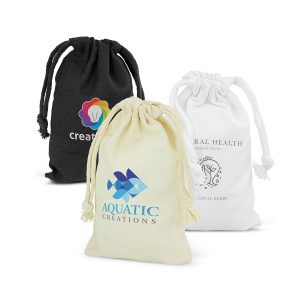 Shannon Small Cotton Drawstring Bags