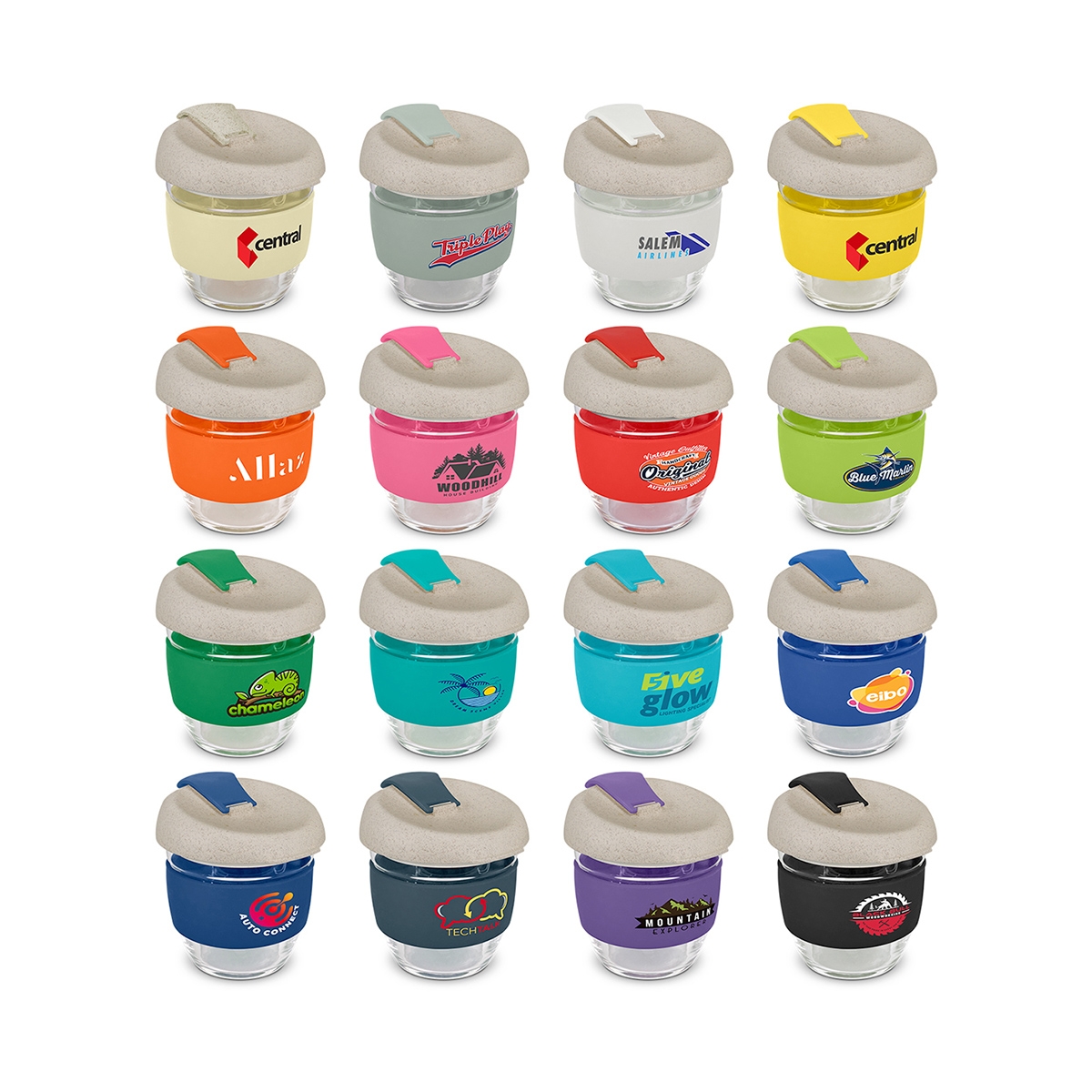 Stellar Cups With Natural Lid 250ml